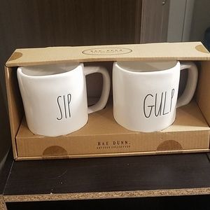 Rae Dunn Mug Set SIP GULP